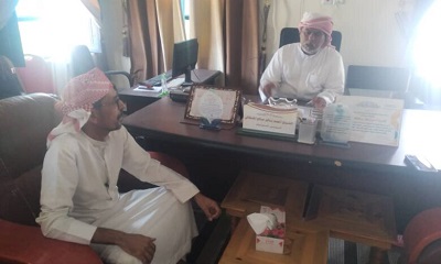 مدير عام مديرية رماه يلتقي مدير مكتب التربية والتعليم بالمديرية لمناقشة قضية توقف العملية التعليمية في المديرية