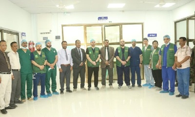 الوكيل العامري يطلع على سير عمل مخيّم المشروع الطبي التطوعي لجراحة المفاصل ومضاعفات الكسور بهيئة مستشفى سيئون