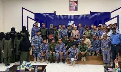 بمشاركة (26) عنصرا أمنيا.. اختتام الدورة التأهيلية لمأموري الضبط بأمن الشحر 38 