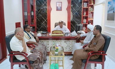 مدير عام سيئون يطلع على أوضاع نادي سيئون واستعداداته في الاستحقاقات الرياضية القادمة