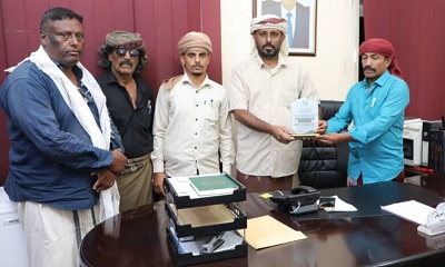 وكيل أول حضرموت يطلع على أنشطة نادي نهضة الريدة بغيل بن يمين