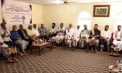 وفد من جامعتي حضرموت والريان يزور مؤسسة وادي دوعن للتنمية