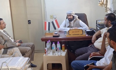 الصيعري يلتقي وفدي هئية النقل والأوقاف والارشاد بشأن تفويج الحجاج عبر الوديعة