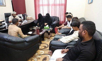 وكيل أول حضرموت يطلع على أنشطة جمعية طلاب مدينة غيل بن يمين