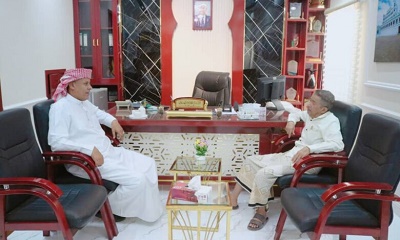 مدير عام سيئون يبحث جوانب التنسيق المشترك مع مكتب وزارة الأشغال العامة والطرق بالوادي والصحراء