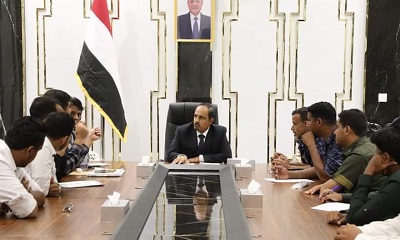 محافظ حضرموت يُشيد بتوجهات إدارة أمن المكلا بالتحول للنظام الالكتروني