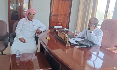 مدير عام السوم السماحي يلتقي بمدير عام مؤسسة الاتصالات بالوادي والصحراء