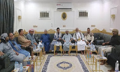 الوكيل الجيلاني يقدم واجب العزاء للعميد منير كرامة التميمي في وفاة نجله حسين