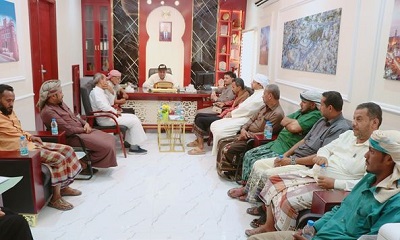 مدير عام سيئون يلتقي موظفي وعاملي ديوان مديرية سيئون