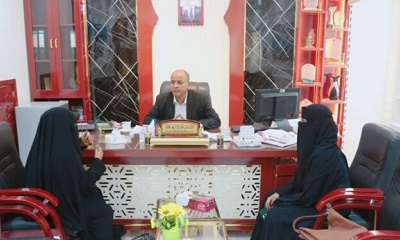 مدير عام سيئون يطلع على أنشطة مركز وتين وحنين لتدريب وتأهيل المرأة