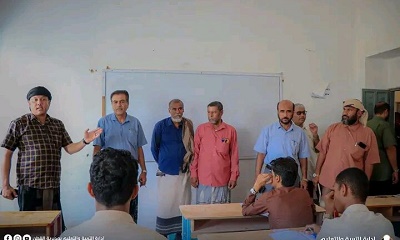 النقيب يدشن إمتحانات الثانوية العامة للصف الثالث الثانوي للعام الدراسي 2023 - 2024م