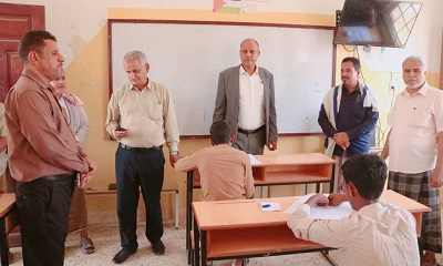 مدير عام سيئون يتفقد سير امتحانات إنهاء شهادة الثانوية العامة بعدد من المراكز الامتحانية بمناطق