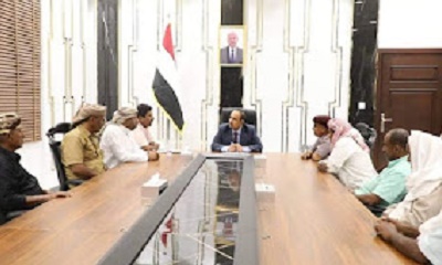محافظ حضرموت يبحث احتياجات مديرية غيل بن يمين