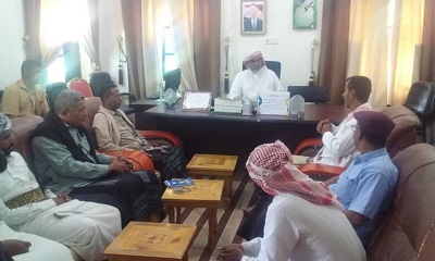 مدير عام مديرية رماه يستقبل وفدا من قيادة المجلس الانتقالي الجنوبي بحضرموت