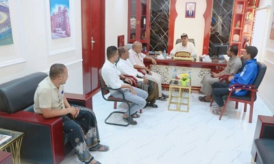 مدير عام سيئون يطلع على أنشطة نادي سيئون وسير المتابعات الحقوقية لمنشآته، ومشاركة النادي ببطولة خريف ظفار الثالثة للتايكوندو