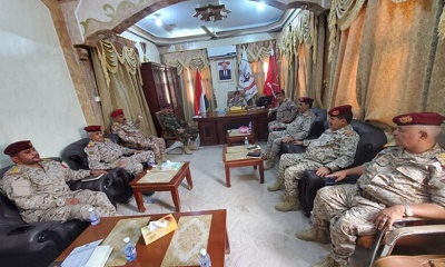 برئاسة قائد المنطقة العسكرية الاولى اجتماع قيادي لقادة الوحدات القتالية