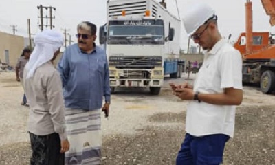 مدراء عموم حريضة وعمد ووادي العين حوره يتفقدون أعمال التجهيز بمحطة التوليد بدره