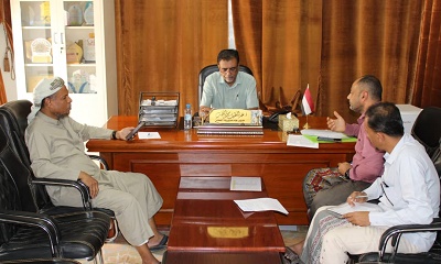 إجتماع عبر برامج ( ZOOM) لمناقشة أجهزة و معدات السوق المركزي للعسل بالقطن