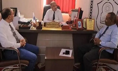 نائب رئيس جامعة المهرة لشؤون الطلاب يزور جامعة سيئون