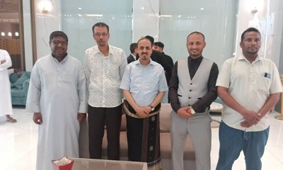 الوزير الإرياني يلتقي قيادة إتحاد الملتقيات الشبابية التطوعية بمحافظة حضرموت