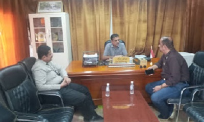 مدير عام القطن يطلع على سير عملية القيد والتسجيل في المعهد الصحي