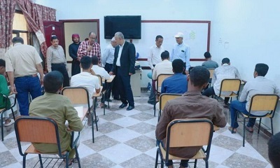 تدشين امتحانات القبول بمعهد العلوم الصحية بوادي حضرموت
