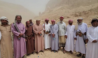 مشايخ القف والشريط الصحراوي يشيدون بالمبادرة الخيرية الإماراتية في مشروع عقبة مدودة 