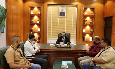 المحافظ بن ماضي يطلع على نتائج إعداد منظمة صناع النهضة لخطط التنمية الاسترتيجية للتعافي