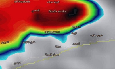 بعد رصد صواعق.. تحذير المواطنين لأخذ الحيطة والحذر بالشحر