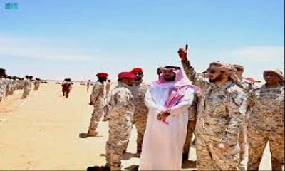 قوات درع الوطن تتسلم تامين اجزاء من المنفذ اليمني – السعودي بحضرموت