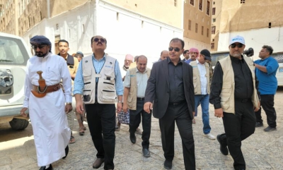 مدير عام شبام يستقبل وكيل المحافظة ووفد منظمة يونبس ويبحث أبرز التدخلات لمشاريع قطاع المياه والصرف الصحي والإصحاح البيئي بالمديرية 