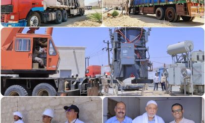 وصول أول المحولات بقدرة 20-25 ميقا لزيادة السعة الإستيعابية بمحطة الغرف التحويلية