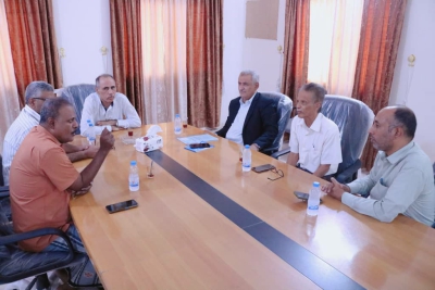 بلغت فيها نسبة التحصيل المنزلي للعام المنصرم 94% مدير عام سيئون يناقش مع مدير عام مؤسسة المياه بالوادي والصحراء أوضاع ومشاريع المياه والصرف الصحي بمديرية سيئون. 