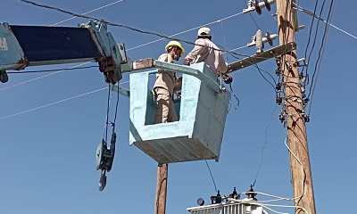 تركيب محول كهربائي في منطقة لنف بقدرة 200 كيلوفولت أمبير