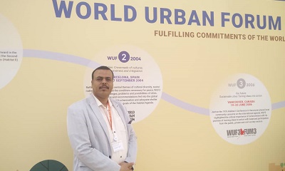 نائب رئيس دائرة العلاقات الخارجية بمؤتمر حضرموت الجامع يشارك في المنتدى الحضري العالمي