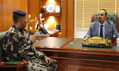 المحافظ بن ماضي يطّلع على جهود إدارة مكافحة المخدرات بأمن حضرموت