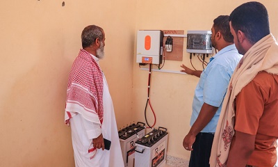 تزويد خمس مدارس ومركز صحي بالطاقة الشمسية في مديرية زمخ ومنوخ