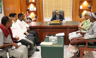 محافظ حضرموت يطلع على أحوال مديرية وادي العين حُورة ويوجه ببدء الإجراءات لإعادة بناء البيت المتهدّم بمنطقة حُورة