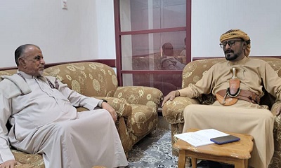 مدير عام شبام يستقبل الشيخ مرسَل الجابري مقدّم طائلة آل جابر ويشيد بإسهاماته الإجتماعية