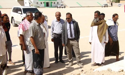 الوكيل العامري يتفقد الاعمال بعدد من المشاريع بمديرية القطن