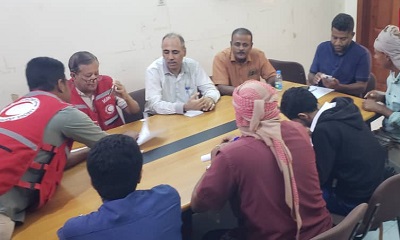 فتح مظاريف مشروع تمديد شبكة المياه الفرعية بمنطقة حي السحيل بسيئون