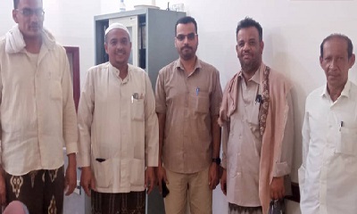 بمديرية شبام: عملية الإستلام والتسليم بين مدير مكتب الأشغال العامة والطرق الخلف والسلف