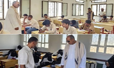 تدشين امتحانات إنهاء الفصل الدراسي الاول للعام 2025/2024م بمديرية السوم