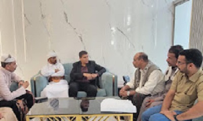 مدير عام شبام يناقش آلية سبل التعاون المشترك مع مؤسسة مسارات السلام لتنفيذ ورش عمل تدريبية في مجال الأمن والسلام بالمديرية