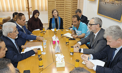نائب محافظ البنك المركزي يلتقي وفد الاتحاد الأوروبي