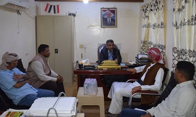 تنفيذًا لتوجيهات المحافظ .. الوكيل باصريح يتفقد العمل بمنفذ ميناء الوديعة البري