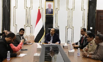 محافظ حضرموت يلتقي الفريق السياسي بالمجلس الانتقالي الجنوبي 