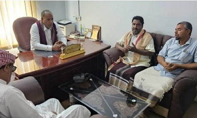 المدير العام أنيس السماحي يستقبل فريق الاستجابة بمكتب الصحة بالمديرية