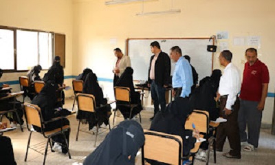 تدشين الاختبارات النهائية للفصل الاول بمعاهد التعليم الفني بالمكلا