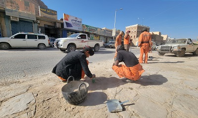 بتوجيهات مدير عام شبام تنفيذ حملة نظافة واسعة في المديرية